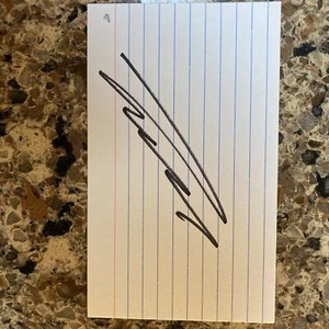 niki lauda signed 3x5 index card 3 time formula 1 champion 1975, 1977, 1984 - Picture 1 of 1