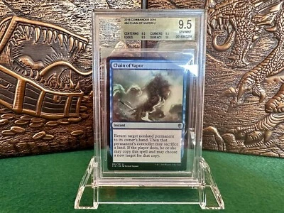 Chain Of Vapor - MTG - Commander 2016 - GEM Mint. BGS 9.5 and POP 1. - Image 1 of 4