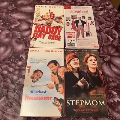 Daddy Day Care Houseguest Parenthood Stepmom VHS Tapes Hilarious Comedy Lot of 4 Foto 1 de 4
