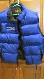 Chaleco de nailon relleno de plumón Southern Pacific RR Snow Fighters, Solstice Mfg, XL raro - Imagen 1 de 4