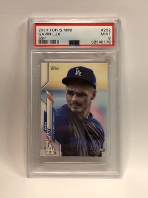 2020 Topps Mini On-Demand #292 RC Gavin Lux PSA 9 Rookie SSP (Pop 2!, No 10’s) - Image 1 of 2