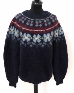 Island Norweger Damen Strick Pullover Grösse M/L Handarbeit K856 - Bild 1 von 3
