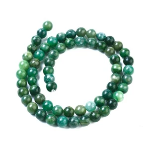 Green African Jade Beads Plain Round 6mm Strand Of 60+ - Picture 1 of 1