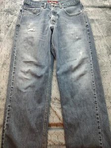Pantalones de mezclilla sueltos rectos vintage años 90 Levis 569 para hombre 32x30 azul Y2K holgados - Imagen 1 de 15