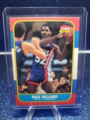 Tarjeta de baloncesto Fleer Buck Williams #123 1986 - New Jersey Nets Foto 1 de 2