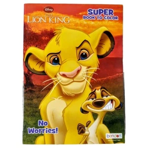Disney The Lion King Kids Coloring Book Simba Timon Pumba Animal Bendon - Picture 1 of 7