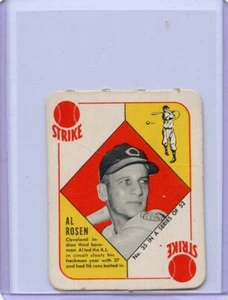 1951 Topps Red Back Al Rosen Cleveland Indians #35 ๐๐ณ๐ฅ G/G+ - Picture 1 of 2