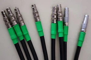 CAVETTI COAX RG58 CU MIL-C-17F TERMINATI CON CONNETTORI NIM-CAMAC CD/N 549 - 50Ω - Zdjęcie 1 z 10