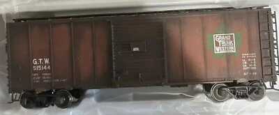 PRO WEATHERED ATLAS O 2-RAIL GRAND TRUNK WESTERN 40’ BOX CAR! O SCALE GTW - Image 1 of 2