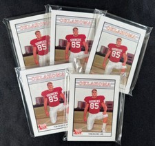 5 Sets 1989 Oklahoma Sooners Football 16-Card Police Set - Mike Gaddis A Cooper