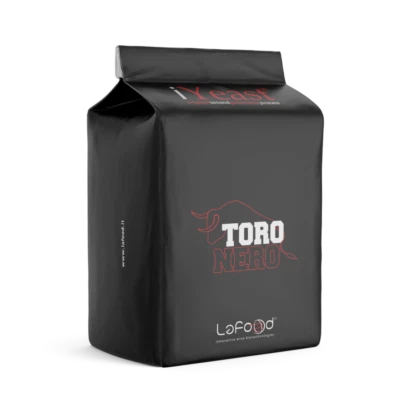 TORO NERO-LIEVITO ENOLOGICO iYeast®-Saccharomyces cerevisiae var.bayanus.OGMFREE