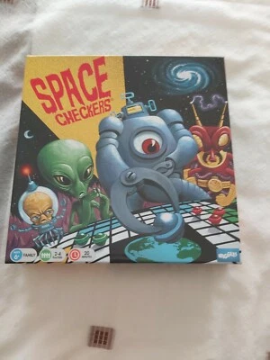 Space Checkers Board Game  - 2-4 Players - 2012 - Image 1 of 2