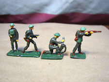4 Pc SAE HE Union of South Africa 30MM WW2 British Army Soldiers W Blue Helmets