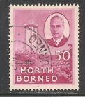 North Borneo #254 (A89) VF USED - 1950 50c Clock Tower Jessleton & KGVI