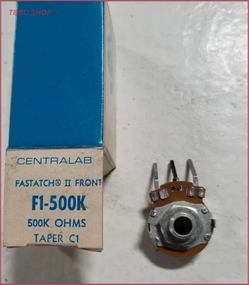 Centralab Fastatch II Delantero F1-500K Potenciómetro Cónico C1 De Colección Nuevo de Lote Antiguo Foto 1 de 2