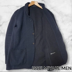 Issey Miyake Men Wool Tailored Jacket Navy 2018 Used Lightweight - Picture 1 of 10