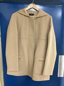 Joseph Women’s Wool/Cashmere Camel Hooded Jacket Coat Size 38 Chest - Picture 1 of 12