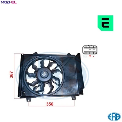 FAN ENGINE COOLING 352146 FOR HYUNDAI G4LA 1.2L G4HG 1.1L 4cyl i10 I - Image 1 of 4
