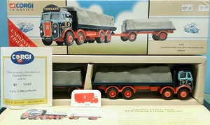 CORGI CLASSICS - ATKINSON 8 WHEEL RIGID WITH TRAILER AND LOAD - TENNANT - #97366 - Picture 1 of 1