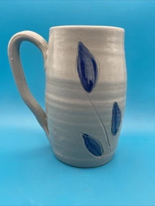Williamsburg Pottery Salt Glazed Botanical Hand Painted Tall Mug. - Picture 1 of 8