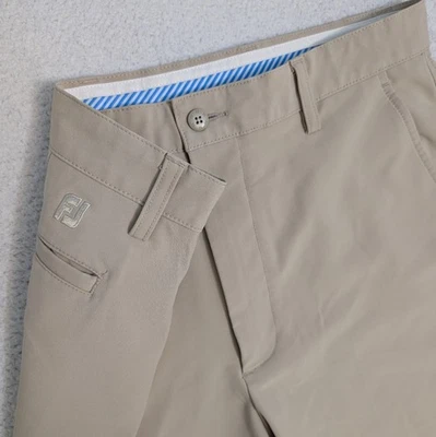 Pantalones Cortos de Golf FootJoy FJ Para Hombres 34x10" Rendimiento Beig Elastizados Comodidad Foto 1 de 4