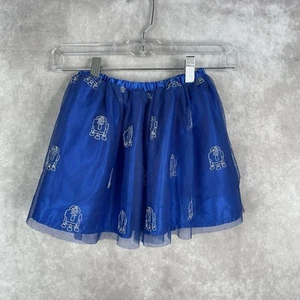 Hanna Andersson R2D2 Star Wars Tulle Tutu Skirt In Blue Girls Size 5T - Picture 1 of 5