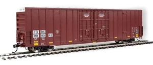 WALTHERS MAINLINE HO 60' High Cube Plate F Boxcar TTX TBOX Brown TOBX Patched - Picture 1 of 4
