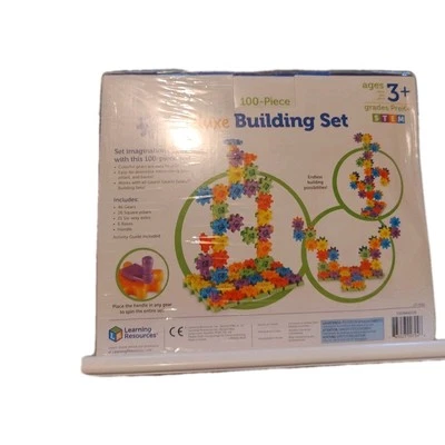 Learning Resources Gears! 100pc Deluxe Building Set Childrens Educational Toy  - Image 1 of 3
