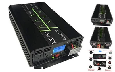  2000W 24V DC to 120V AC 60HZ Pure Sine Wave Off Grid Home Solar Power  - Image 1 of 4