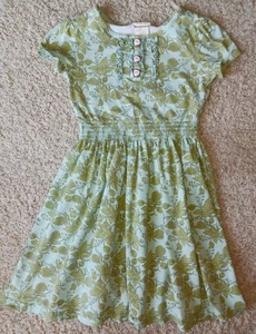 Matilda Jane Girl's Size 8 Box Canyon Lap Dress. Blue/ Green. - Picture 1 of 2