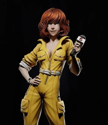 April O'Neil TMNT Statue UNPAINTED CA3D - Resin Model Kit 1:12 1:9 1:6 - Image 1 of 4