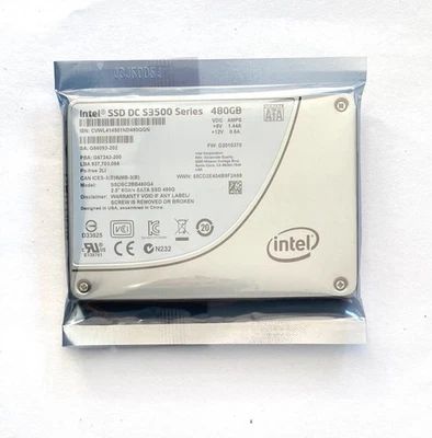1x Intel DC S3500 480GB SSD SSDSC2BB480G4 6Gb/s 2.5'' SATA Solid State Drive - Image 1 of 2