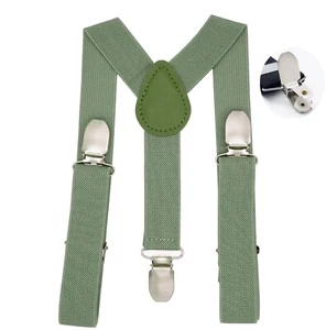 Kids Suspenders Y-Shape - Adjustable Comfortable Braces for Boys & Girls - Picture 1 of 41