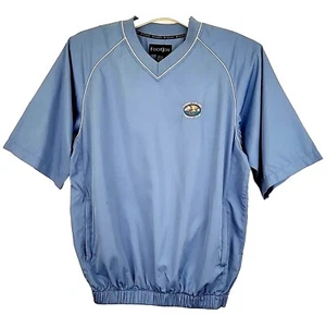 Footjoy Golf Lluvia Viento Camisa Para Hombres Mediana Azul Pullover Manga Corta Cuello en V M - Imagen 1 de 16