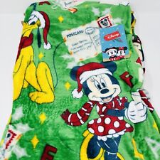 Disney Mickey Mouse & Friends Christmas Silk Throw Blanket 50”x70” Santa Letters