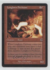 2002 Magic: The Gathering - Torment Longhorn Firebeast #103 09d9