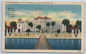 Postal General Oglethorpe Hotel Wilmington Island Savannah Georgia - Imagen 1 de 2