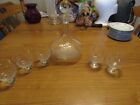 Toscanny Wine Decanter With 5 Glasses Made In Romania