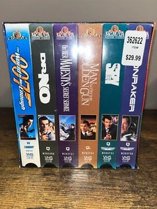 NEW & SEALED Boxed Set 6 James Bond 007 VHS Movies Connery & Moore VOL 2 - Picture 1 of 5