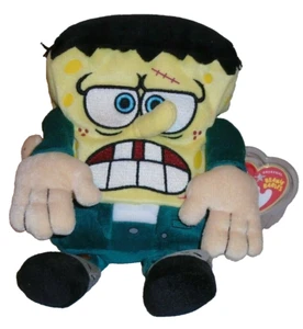 Ty Beanie Baby SPONGEBOB SQUAREPANTS FRANKENSTEIN MWMTs Plush Stuffed Animal Toy - Picture 1 of 7