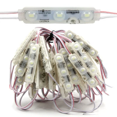 100x 5730 3LEDs 1.5W LED Module Light Injection Advertising Sign IP68 Waterproof - Image 1 of 4