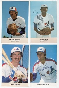 1979 Montreal Expos Autographed Color Postcard Lot of 4 - Picture 1 of 1