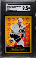 2015-16 O-Pee-Chee Platinum Mario Lemieux R12 Retro Rainbow Gold 122/149 SGC 9.5