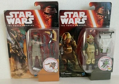2x Star Wars The Force Awakens Action figure Constable Zuvio Goss Toowers Bundle - Image 1 of 4