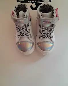 Disney Toddler Girls Minnie Mouse High Top Sneakers Size 7 NWT - Picture 1 of 8