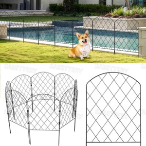 Recinzione per laghetto recinzione a innesto arco superiore recinzione da giardino recinto per animali giardino filo 30 pezzi - Foto 1 di 11