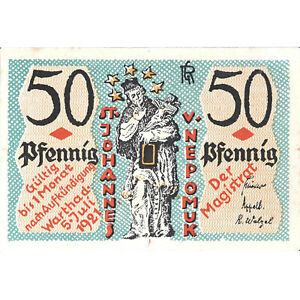[#286703] Banknote, Deutschland, Wartha, 50 Pfennig, Figur, 1921, AU Mehl:1381.