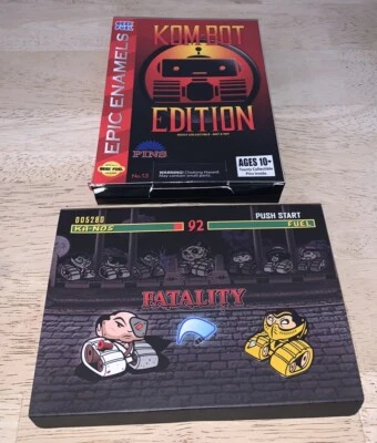 Pin Esmalte Mortal Kombat Scorpion Kom Bot Edition Geek Fuel Epic Sega Genesis Foto 1 de 4