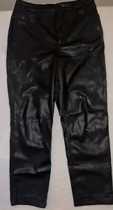 Hollister Faux Leather Pants Ultra High Rise Ambercrombie & Fitch W28 7R - Picture 1 of 7
