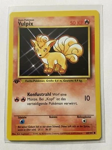 Vulpix Alemán 1a Edición Base Set Casi Como Nuevo 68/102 - Imagen 1 de 2
